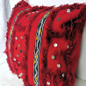 Coussin berbère Handira Rouge